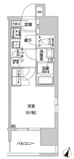 ラクラス幡ヶ谷【8階】の間取り