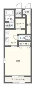 HAIコーポ英【1階】の間取り