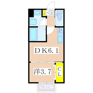 Sunny Forest GI【2階】の間取り