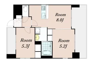 エステムプラザ京都御所ノ内REGIA【2階】の間取り