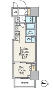 クレストコート池上【9階】の間取り