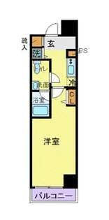 カスタリア蔵前【6階】の間取り
