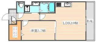 サクラート駅南【7階】の間取り