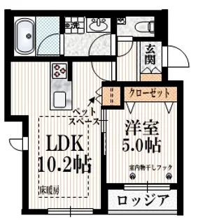 ELYSEE HATSUDAI【2階】の間取り