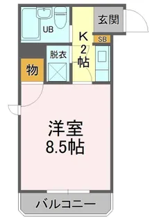 フルール安東【1階】の間取り