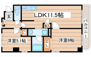 オンディーヌ【6階】の間取り