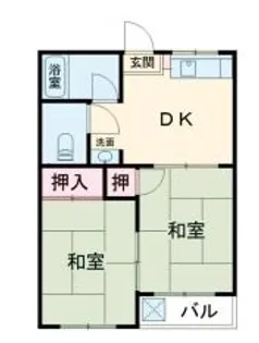 コーポ後藤第2【2階】の間取り