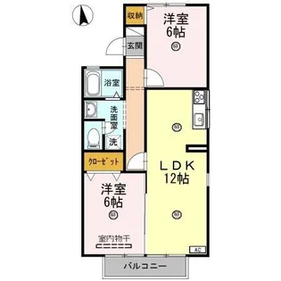 サニーハイムオーリ【1階】の間取り