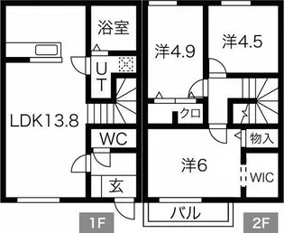 ジャックオブクラブ【1階】の間取り