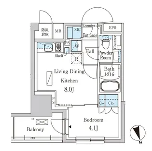 千葉県浦安市当代島1【マンション】の間取り