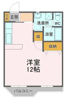 グランメールナカダ【1階】の間取り