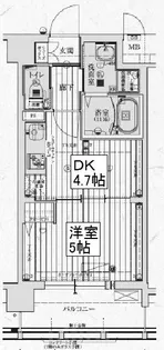 アクアプレイス京都西院【6階】の間取り