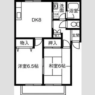 グリーンハウス12【1階】の間取り
