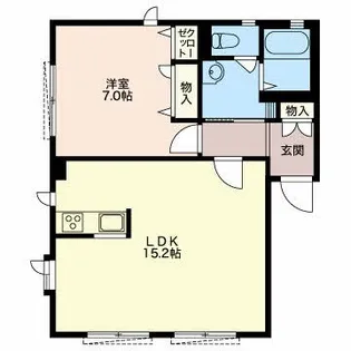 第7メゾン勝沼【1階】の間取り