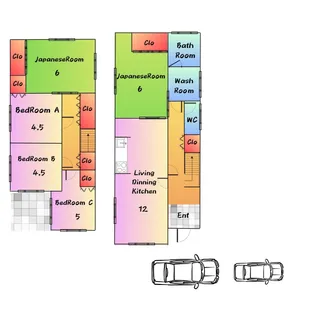 大阪府和泉市池田下町【一戸建】の間取り