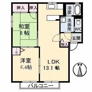 ロイヤル・オークス【2階】の間取り