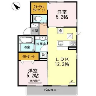 パーシモンズ A棟【1階】の間取り