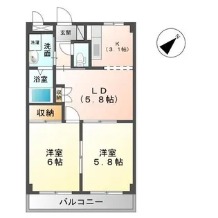 パークサイトI【2階】の間取り