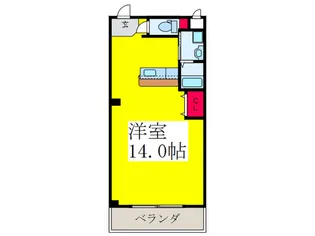 サウスフラワ【2階】の間取り