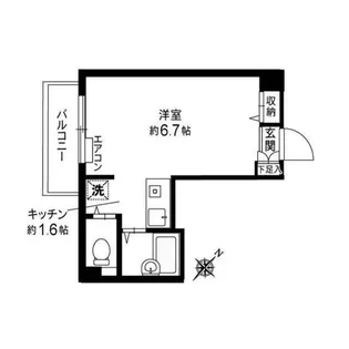 ラ・レイネ鷺沼【1階】の間取り