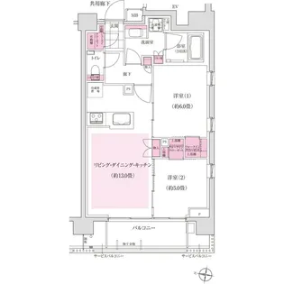 ディームス東陽町【4階】の間取り