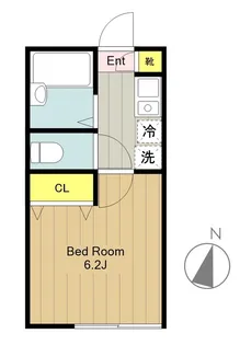 オウルージュ読売ランド【1階】の間取り