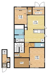 ベルリード ルミナス【2階】の間取り