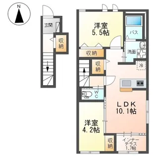 ピノリブロ【2階】の間取り