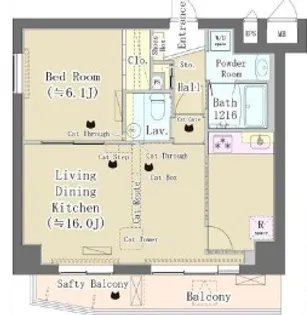 Maison de Takaya メゾンドタカヤ【2階】の間取り