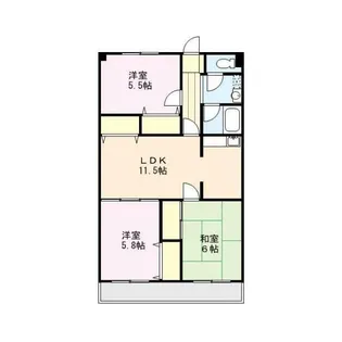 シャトーモンテーニュ大宮【3階】の間取り