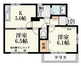 三鷹シャンテ【1階】の間取り