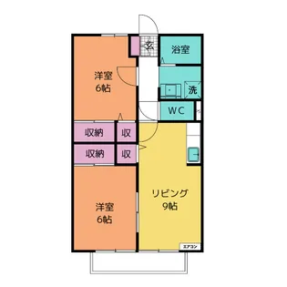 エルマーナB【2階】の間取り
