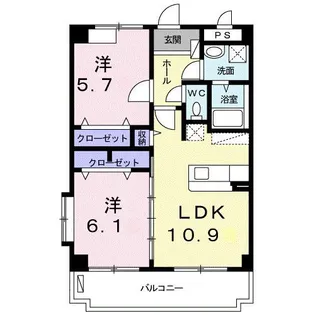 ココ アリエッタ【1階】の間取り