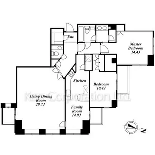 青山第一マンションズ【13階】の間取り