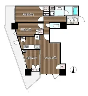 ルミナリータワー池袋【19階】の間取り