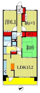 パークスクエア船橋【5階】の間取り