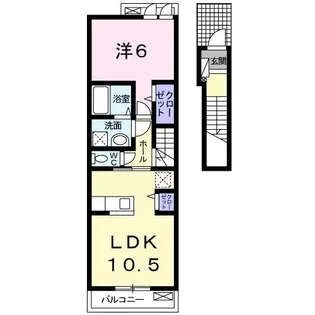 アティレ ジャン【2階】の間取り