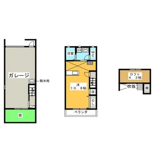 ルーセント欠下【2階】の間取り