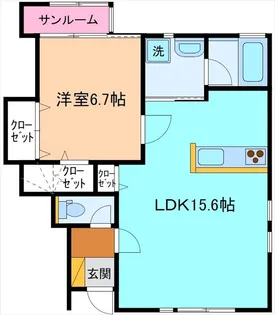 Jin A棟【1階】の間取り