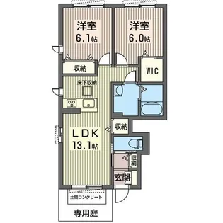 シュロスドルフ B【1階】の間取り