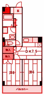 ロードプラザITO【5階】の間取り