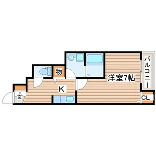 Befain長町南(ビファイン)【1階】の間取り