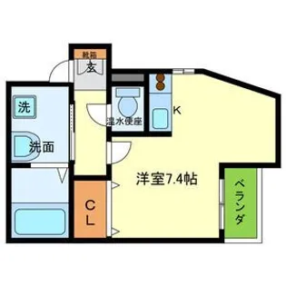 グランメールII【1階】の間取り