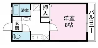 山城コーポB号棟【1階】の間取り