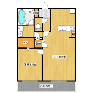 レジデンス二の宮【1階】の間取り