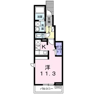 メゾン・ドゥ・ジェルメB【1階】の間取り