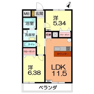 エミネンス【2階】の間取り