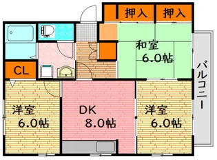コートビレッジ伴B棟【1階】の間取り