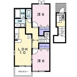 セレクトパークI【2階】の間取り