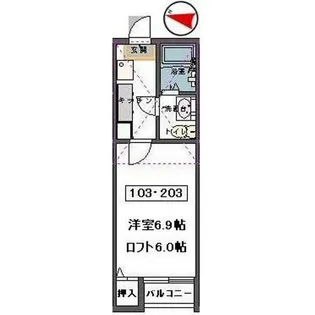 stage東仙台【2階】の間取り